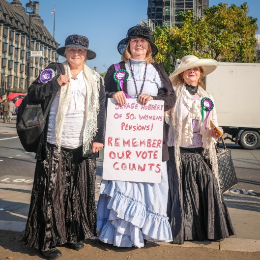 Women's Pension Rally Parliament Square 2018